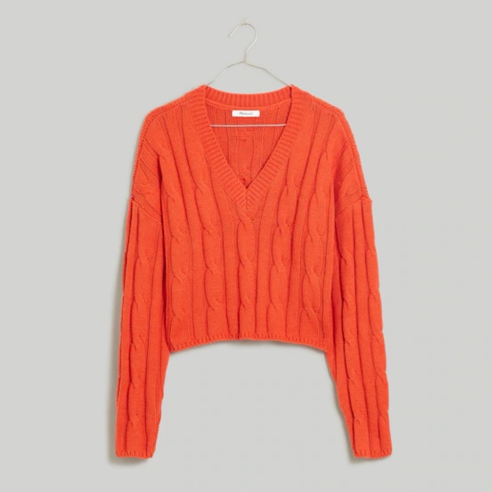 Super sexy woven Madewell cropped sweater excellent condition